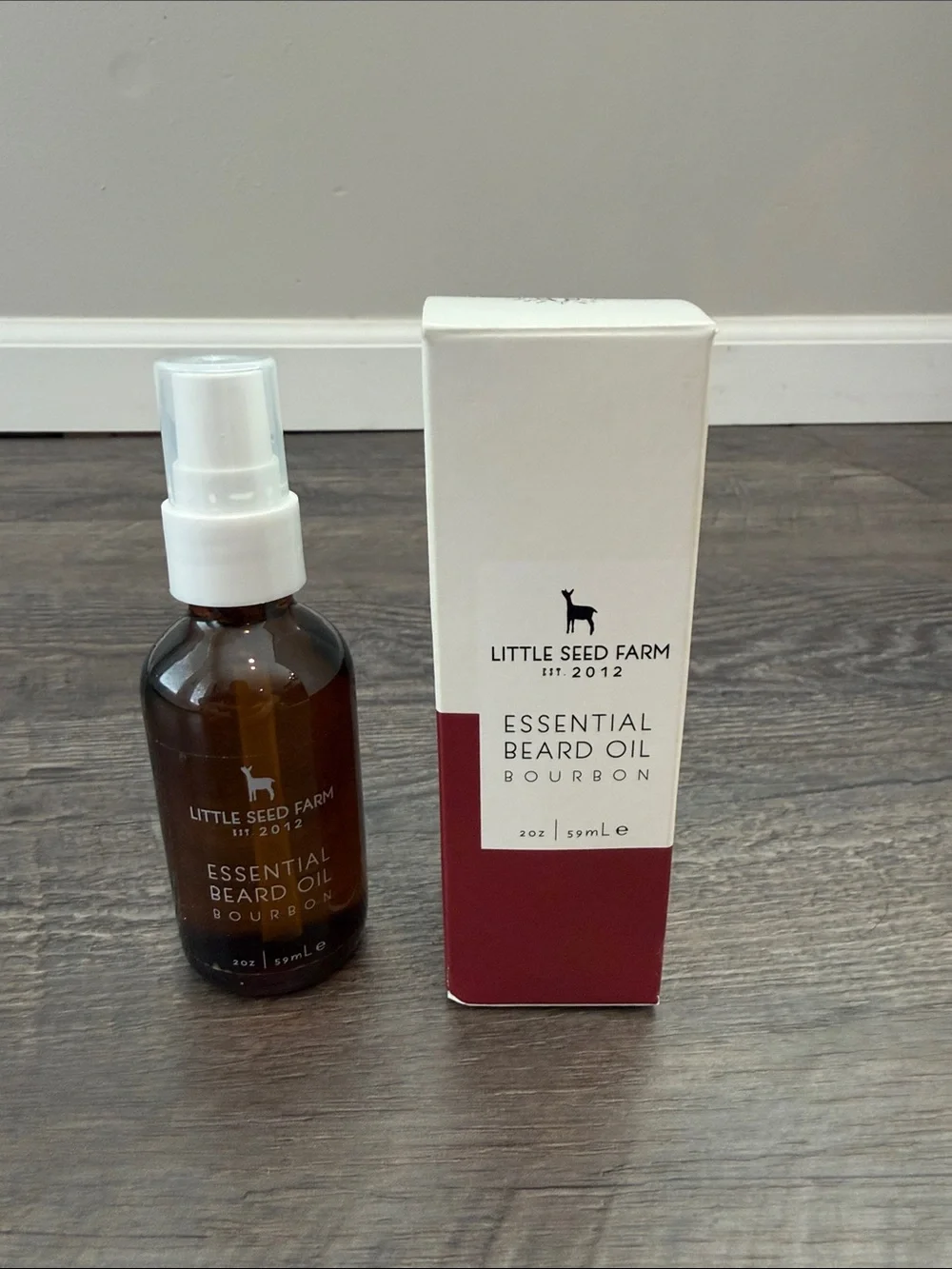 Little Seed Farm Bourbon Organic Essential Beard Oil 2 fl oz